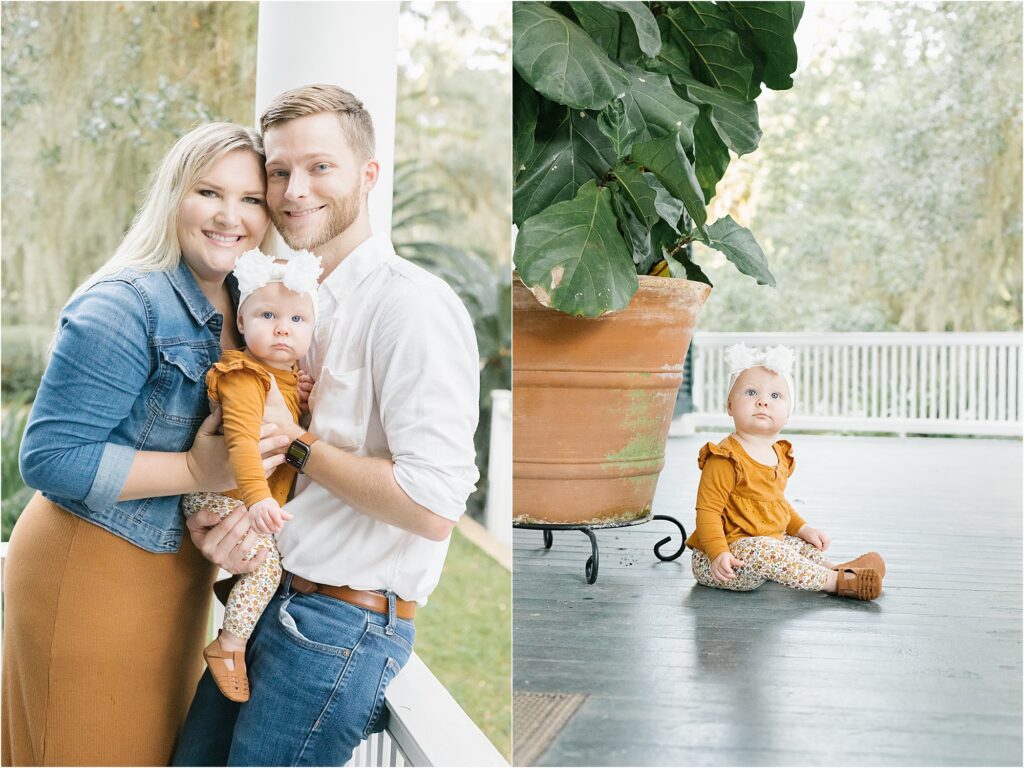 6 month baby plan session at Goodwood Museum and Gardens in Tallahassee Florida with Sarah Gray Photography