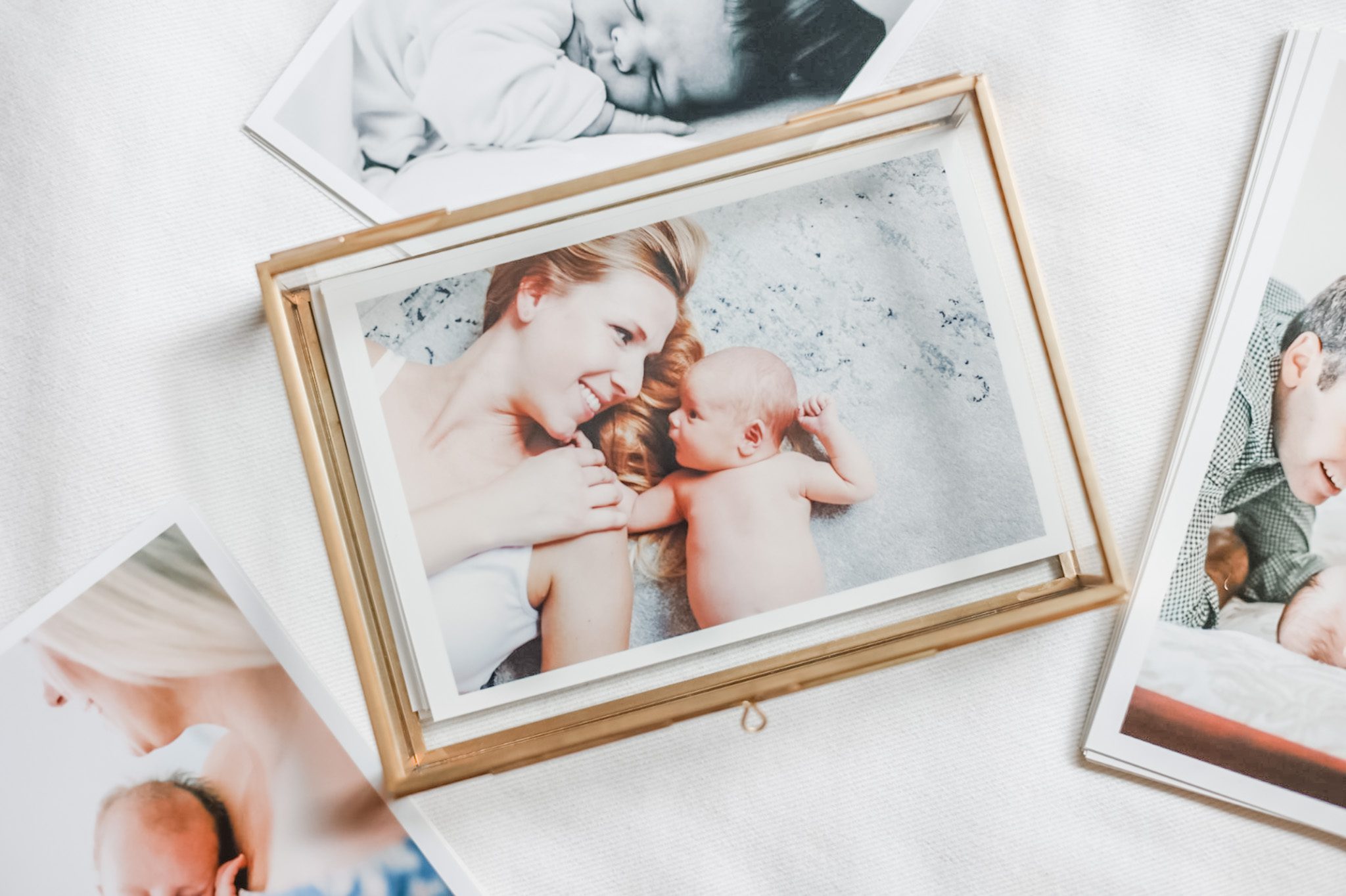 Tallahassee Photographer - Sarah Gray Photography Glass box of photo prints