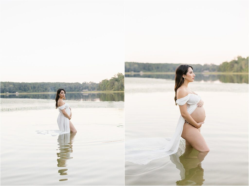 Dreamy Romantic Maternity Session at Maclay Gardens State Park, Tallahassee, Florida