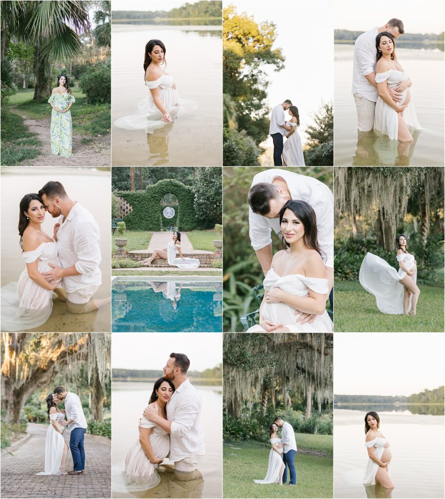 Dreamy Romantic Maternity Session at Maclay Gardens State Park, Tallahassee, Florida