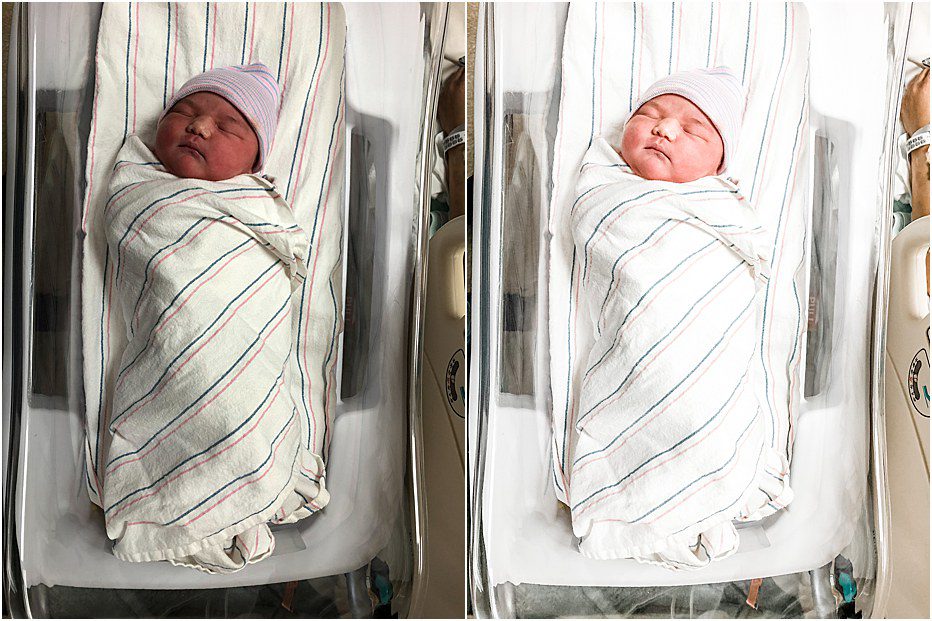 DIY hospital photos of your newborn