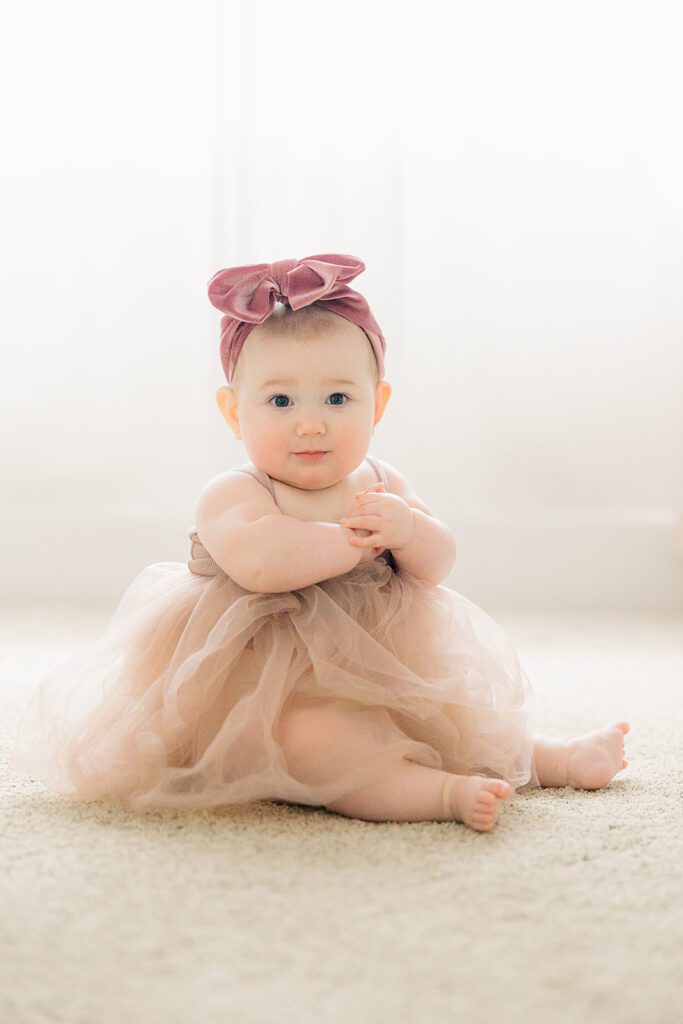 a baby in a tutu