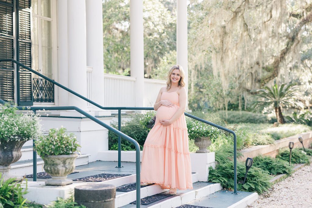 morning maternity session Tallahassee Florida natural light photographer